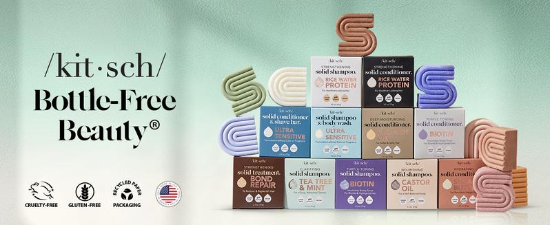 Kitsch Rosemary & Biotin Conditioner Bar – Organic, Vegan, Volumizing, Hydrating, Plastic-Free, Paraben & Sulfate-Free, for Curly & Straight Hair, 2.7 oz Kitsch Rosemary & Biotin Conditioner Bar – Organic, Vegan, Volumizing, Hydrating, Plastic-Free, Paraben & Sulfate-Free, for Curly & Straight Hair, 2.7 oz