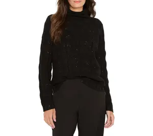NIC+ZOE Cable Sparkle Sweater