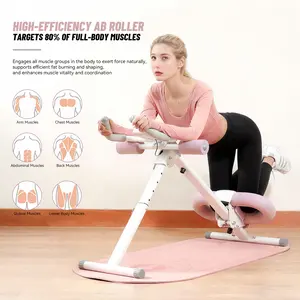 Ab Workout Equipment, Adjustable Ab Machine FullBody Workout for Home Gym, Strength Training ExerciseEquipment for Foldable Waist Trainer Suitablefor Beginner Multifunctional Fitness upper glute Abdominal reduces stress