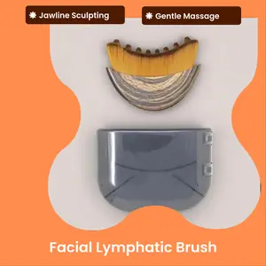 Facial Lymphatic Brush – Jawline Sculpting, Toxin Drainage, Soft Bristles, Ergonomic