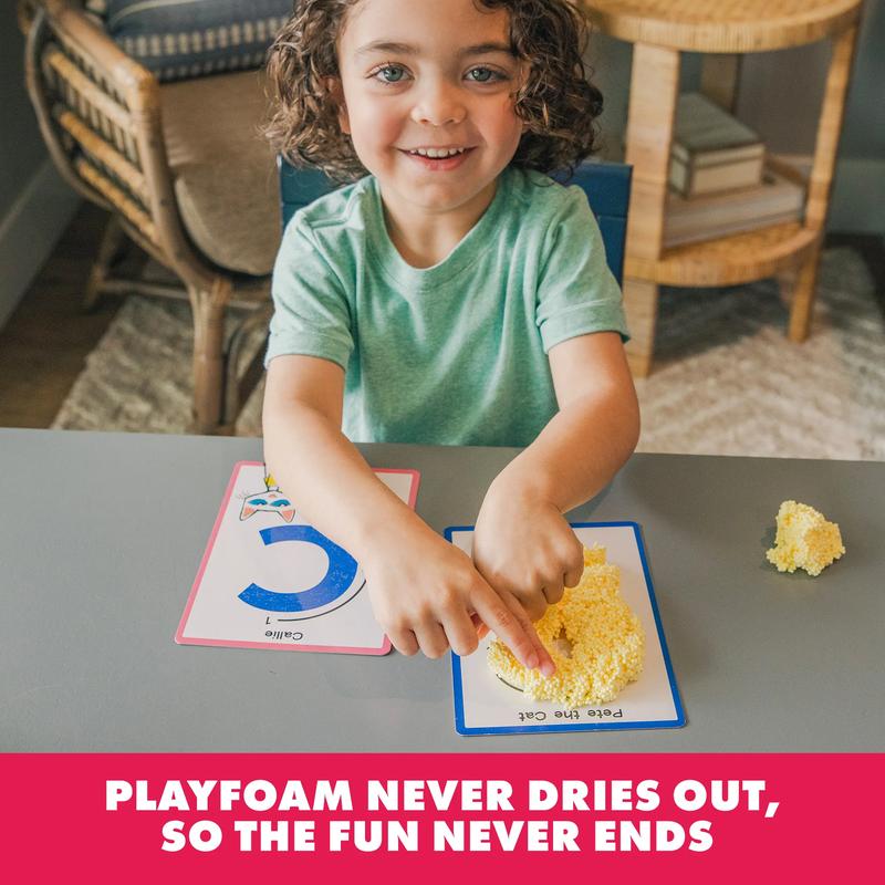 Educational Insights Playfoam Shape & Learn Sensory Toys for Kids 3+; Build Fine Motor Skills with Flash Cards & Fun Characters!