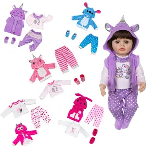 New doll clothes for sale — a cute one-piece bodysuit set suitable for 22-inch/55 cm dolls. Clothing only. Category: Doll clothing and accessory sets.
