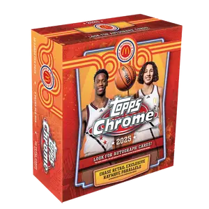 2025 Topps Chrome® McDonald's All American Basketball Mega Box - 5 Packs, Brooklyn Themed, All-American Drip, Collectible Parallels, Deep Insert Lineup, Autograph Collectors' Ideal Pick