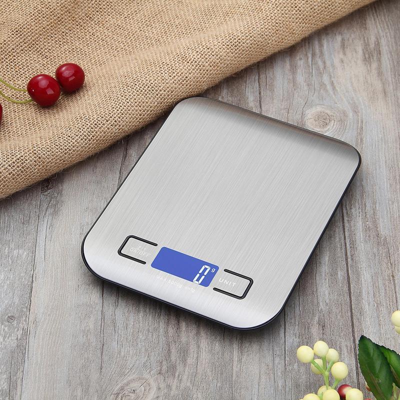 Digital Kitchen Scale, 1g-10000g Food Scale with LCD Display, Battery Require Multifunctional Kitchen Scale for Baking, Cooking, Diet Preparation Smart Nutritional