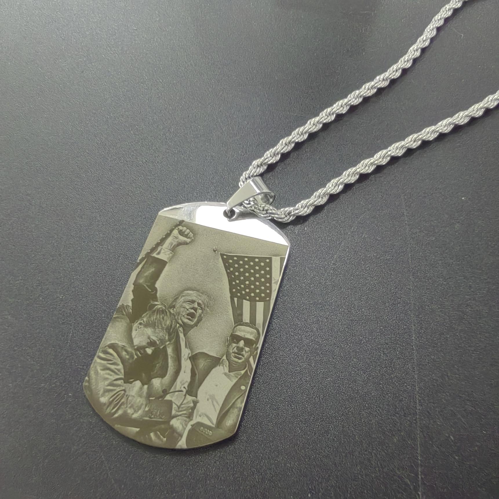 2024 Trump Printed Necklace Funny Gifts Interesting Necklace for Friends