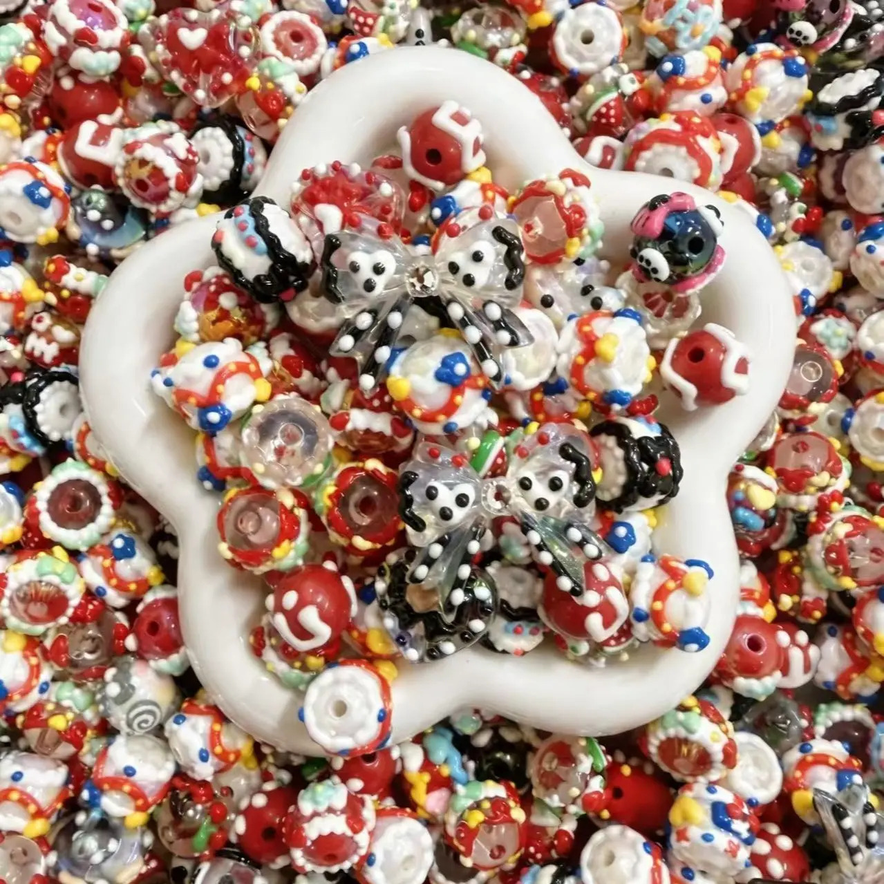 Hand-painted Mix (Black&Red)