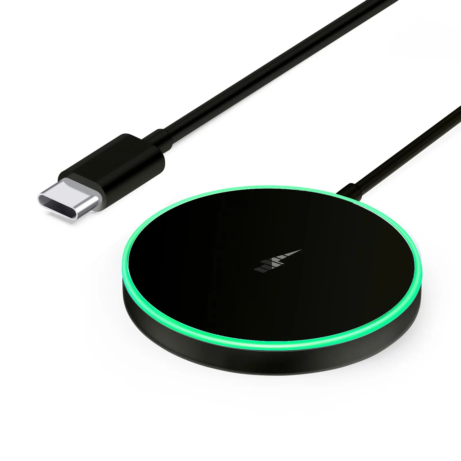 Magnetic Wireless Charger 15W Mag Safe Charger-Fast Charging Pad Compatible with iPhone16/15/14/13/12 Series & Airpods 2 3 Pro-LED Mag-Safe Pad with Dual Charging Ports Original Replacement