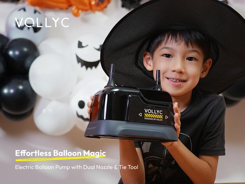 Electric Balloon Pump Dual-Nozzle Portable Inflator Lightweight Fast Inflation Blower for Party Decorations Birthday Wedding Baby Shower