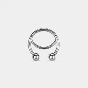 Oufer 16G Horseshoe Clicker Septum Ring