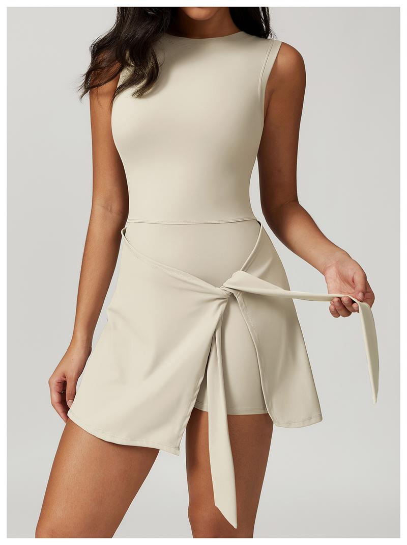 YEOREO Women's Tennis Skirt Sleeveless Yoga Golf Sports Skirt with Ruffle Side Slits Gym Skirt Built-in Shorts YEOREO Women's Tennis Skirt Sleeveless Yoga Golf Sports Skirt with Ruffle Side Slits Gym Skirt Built-in Shorts