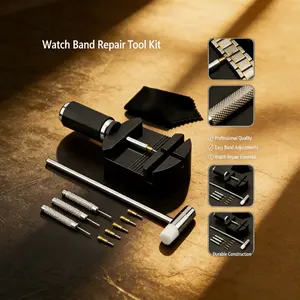 Professional Watch Link Band Sizing Removal Tool Kit for Watch Bracelet Adjustment, Watch Pin Removal Adjustment Tool Kit, Portable Repair Tools