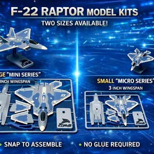 F-22 Raptor Model Airplane Kit-Card