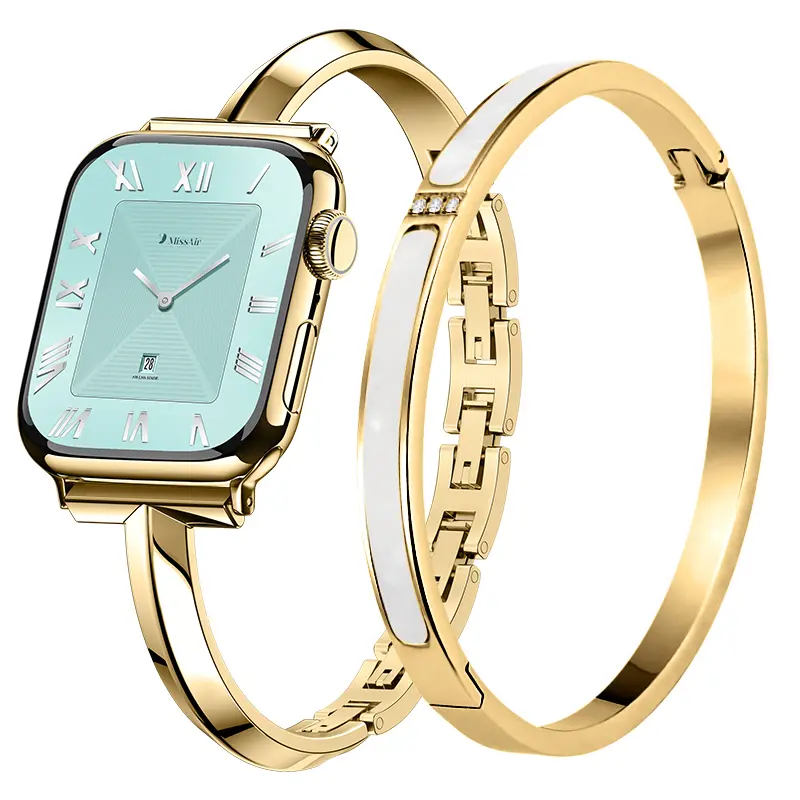 Gold band + Pearl Bangle