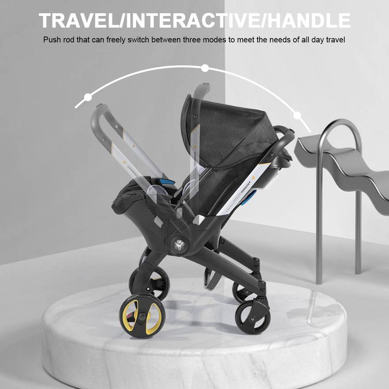 Free Shipping Baby stroller NewbornStroller,Foldable Stroller Legs,Equipped with ChestClip,One-Click Contraction Function,Alloy MetalMaterial,4-wheel Travel Toddler Stroller
