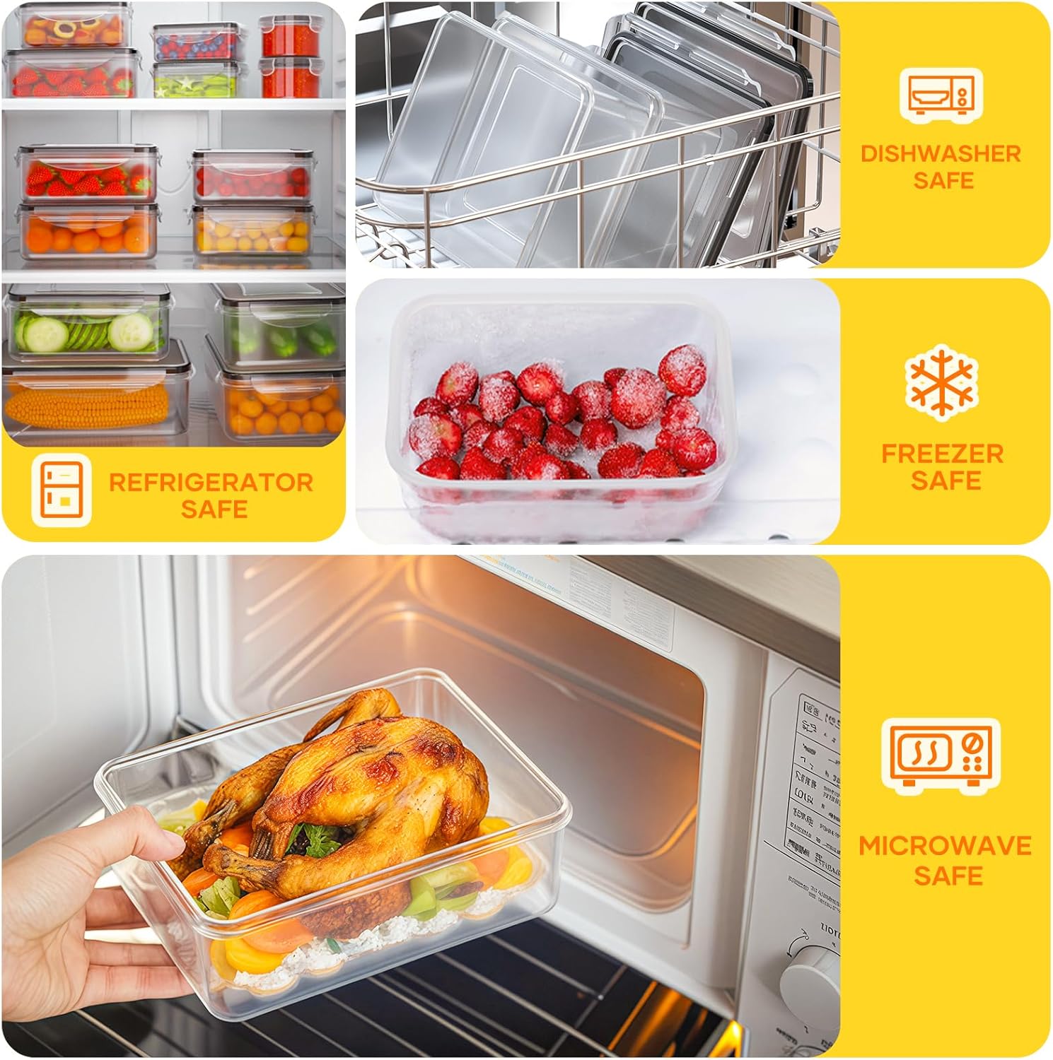 AISOON 40 PCS Extra Large 85oz Plastic Airtight Food Storage Containers Set (20 Containers + 20 Lids), Leakproof, Reusable, Microwave & Dishwasher Safe, with Labels & Pen AISOON 40 PCS Extra Large 85oz Plastic Airtight Food Storage Containers Set (20 Containers + 20 Lids), Leakproof, Reusable, Microwave & Dishwasher Safe, with Labels & Pen