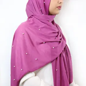 Pearl Jersey Hijab - Coulis
