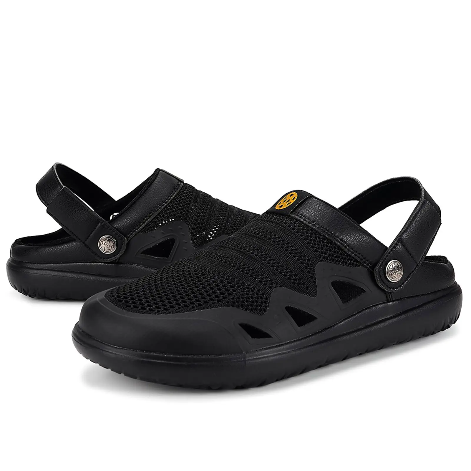 Men's Women's Arch Support Clogs Garden Shoes Slip On Sandals Breathable Summer Orthotic Walking Slippers with Plantar Fasciitis Soles