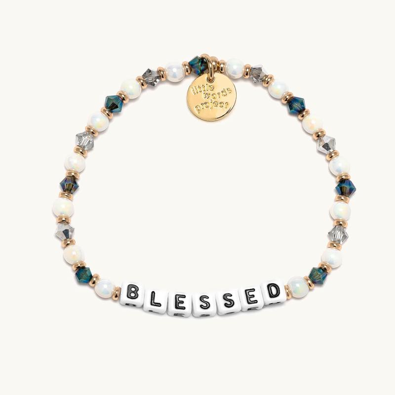 Little Words Project, Blessed Friendship Bracelet – Handcrafted Beaded Bracelet, Choose Your Size