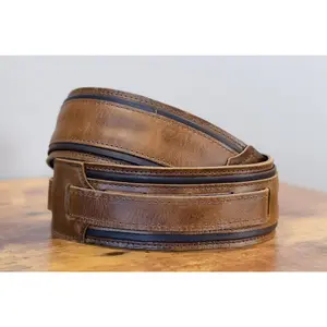 Taylor Fountain Strap, Leather, 2.5", Weathered Brown