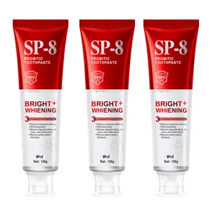 3PCS SP-8 Toothpaste, SP-8 Probiotic Whitening Toothpaste, for Fresh Breath, Protects Teeth & Oral Health, Rich Foam & Easy Rinse, Deep Cleaning Care