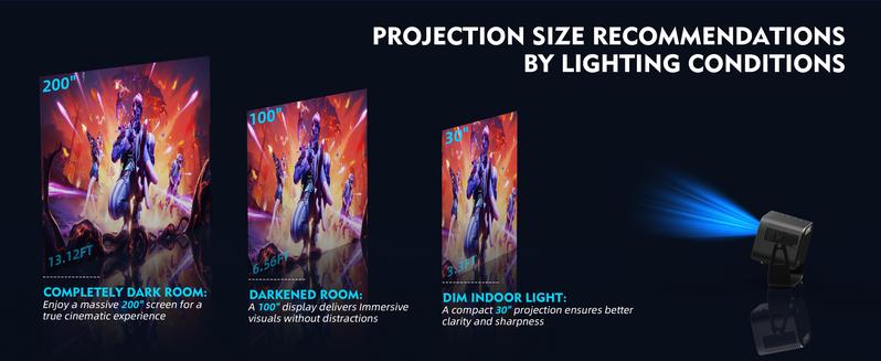 Projector, Support 4K/1280P HD Bluetooth Projector with Speaker, Outdoor Portable Movie Mini Projector, Compatible with Laptops, Smartphones, TV Sticks, Xbox, PS5, Best Birthday Gift, Christmas Gift