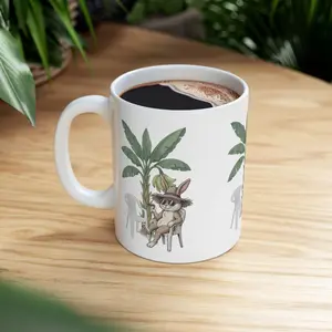 Bunny Coffee Cup, Bad Benito Mug, Benito album, Bunny Funny, Benito fan, Funny Mug 11oz, 15oz