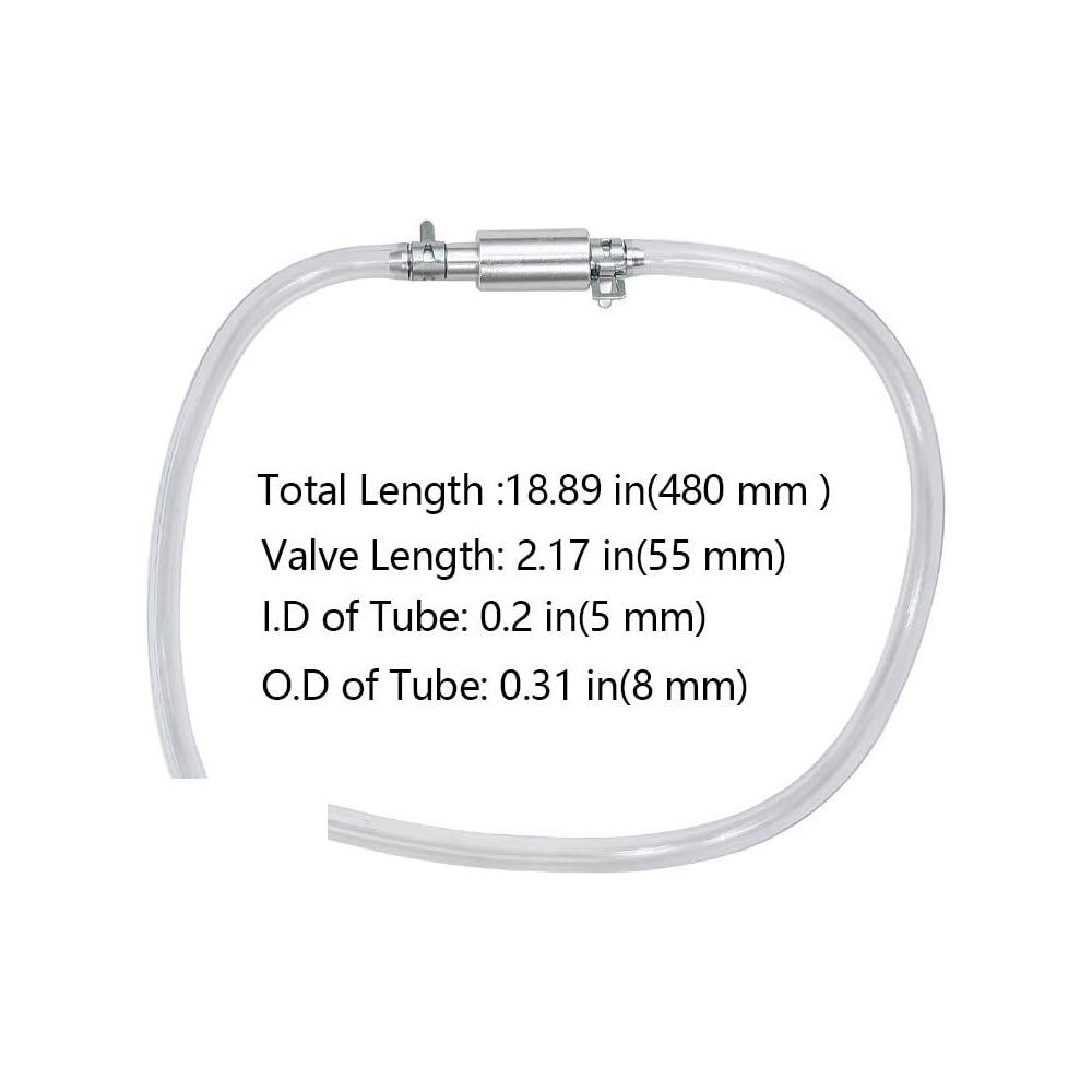 Brake Bleeder Hose - One Way Check Valve Tube Bleeding Tool Kit for Hydraulic System Bleeding,Universal Brake Fluid Bleeder Ki for Car Motorcyle Clutch, Soft Tube with Metal Clips Brake Bleeder Hose - One Way Check Valve Tube Bleeding Tool Kit for Hydraulic System Bleeding,Universal Brake Fluid Bleeder Ki for Car Motorcyle Clutch, Soft Tube with Metal Clips