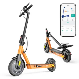 V9 US Commuting foldable dual brake electric scooter, 10" Vacuum Big Tire, Max Speed 19MPH, 20Miles Long Range,Portable EScooter for Commuting, Electric Kick Scooter with APP Control,36V 10.4AH Battery long Range Commuter Electric Scooter