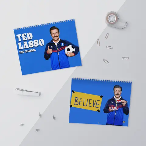 Ted Lassoo Best Quotes 2026/2027 Wall Calendar, Football Coach Movie Funny Quotes Gift For Fan 2027 Calendar, TedLasso Character 2027 Wall Calendar