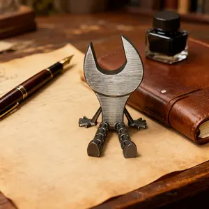 Fun Articulated Joint Mechanic Tool Mannequin Durable Plastic Ornament for Home Office Studio Living Room Decoration