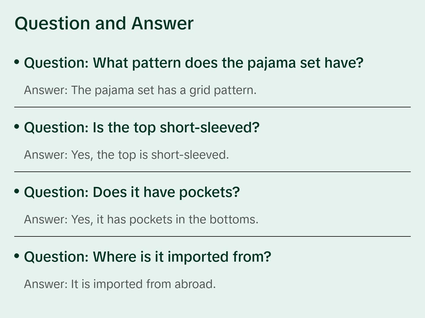 Blue Peter Pan Collar Grid Pajama Set