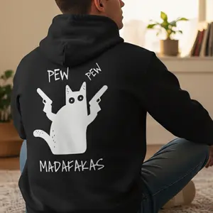 Men's Graphic Hoodie, Cute & Durable Print, Regular Fit, Easy Care, "spring vibes"-Style 80