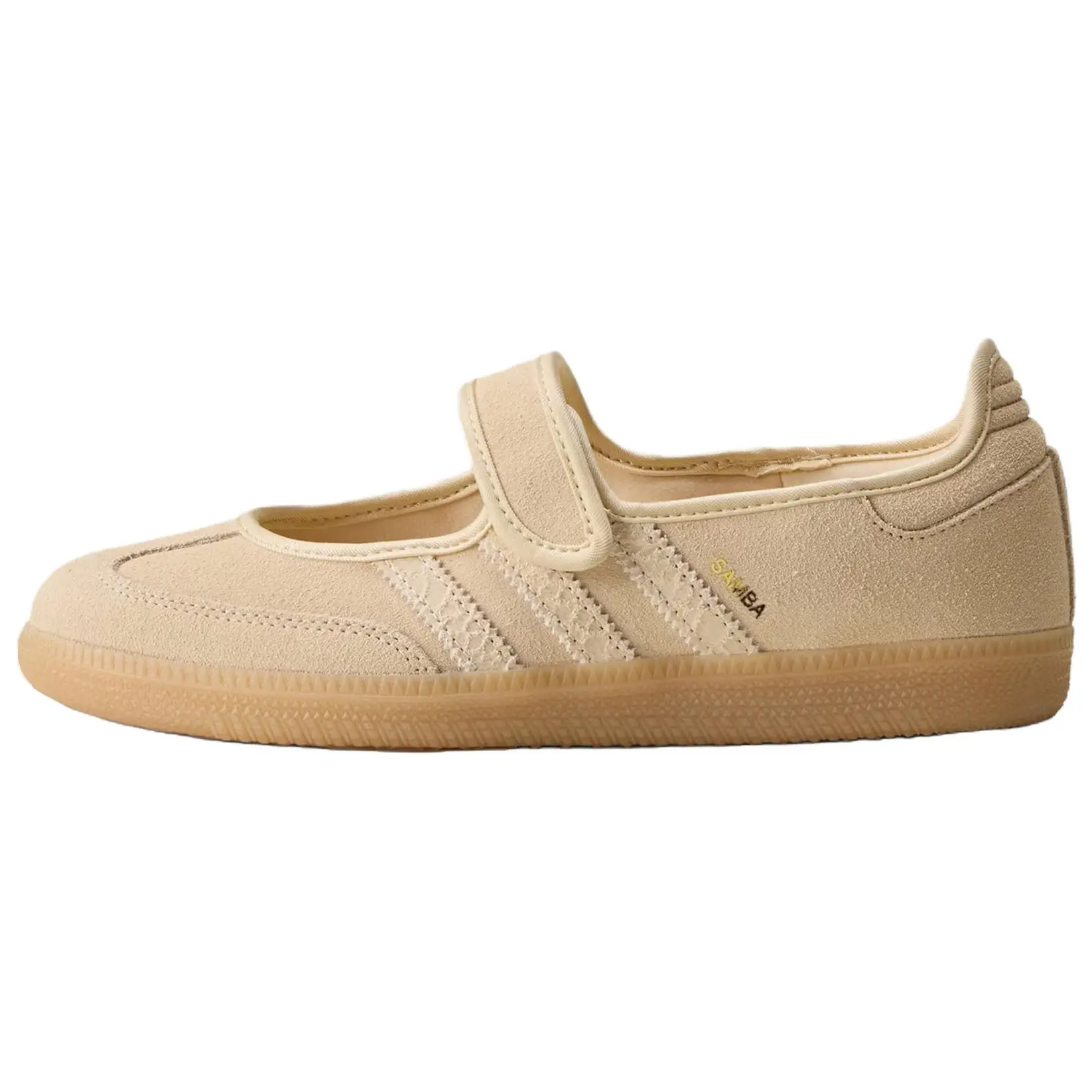 Adidas Samba Jane 'Sand Strata' Suede Women's Classic Sports Shoes, Casual Everyday Footwear, Trendy Neutral Sneaker, Women's Shoes, Sneakers For Women