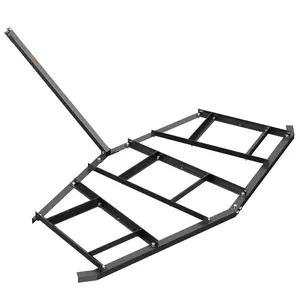 VEVOR Driveway Drag,  84" Width Tow Behind Drag Harrow, Q235 Steel Driveway Grader with Adjustable Bars, Support up to 50 lbs, Driveway Tractor Harrow for ATVs, UTVs, Garden Lawn Tractors