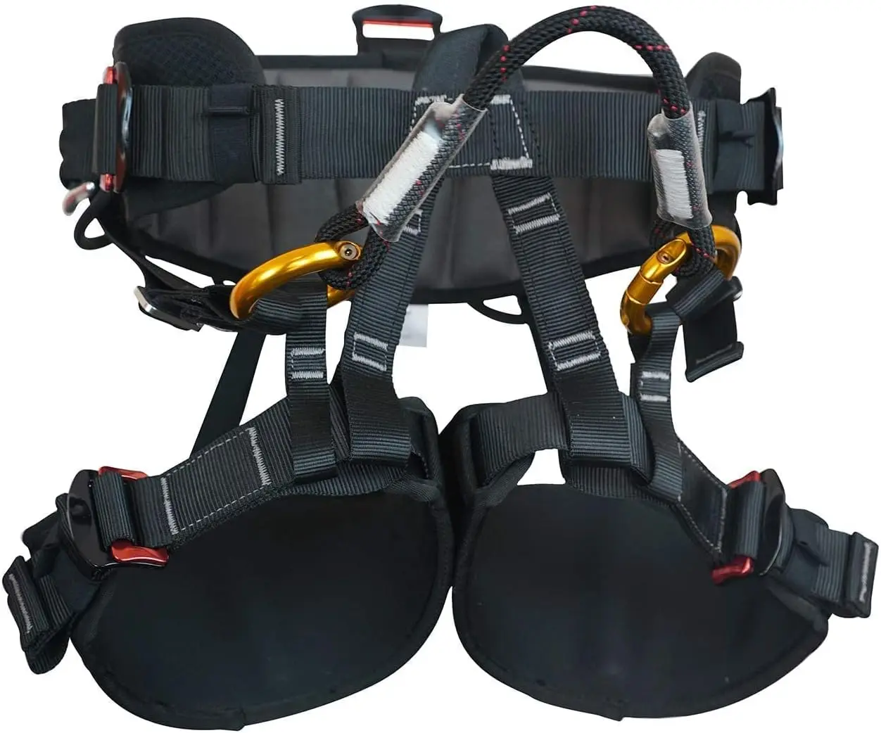 Climbing Harness, Half  Tree Climbing Harness Men,Thicken Widen Protect  Safety Harness for Arborist Harness,Working Rescuing at Height Safety Belt Harness
