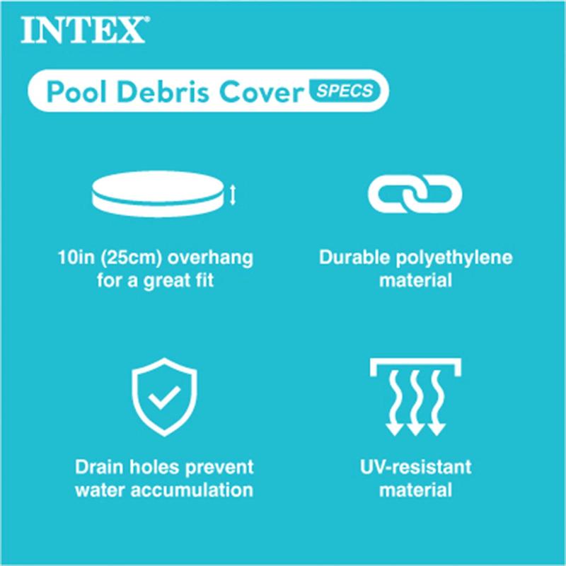 INTEX Metal Frame 10' x 30" Outdoor Swimming Pool with Filter Pump and Cover
