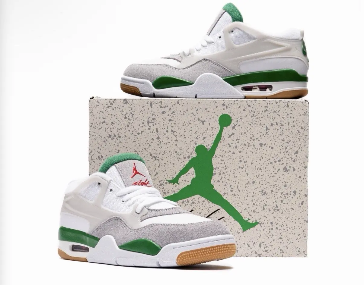 Nike Air Jordan 4 RM Mens Size 10-13 Pine Green White Gum Casual Sneaker Shoe