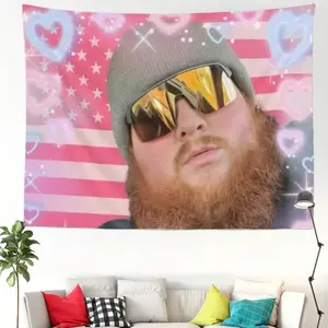 CaseOh Gamer Fashion Icon Funny Tapestry, Pink American Flag Wall Hanging, Fun Lightweight Decoration wall hanging Dopamine Art tapestries, suitable for living rooms, bedrooms, college dorm, trippy room decor, creative gifts， bedroom decor tapestry