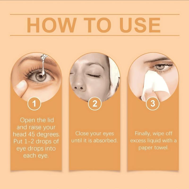 Bee Honey Eye Drops Moisturizing Honey Eye Drops Refreshing Soothing for Dry Astringent Eyes Natural Fast Acting Daily Care 30mL Eyedrops