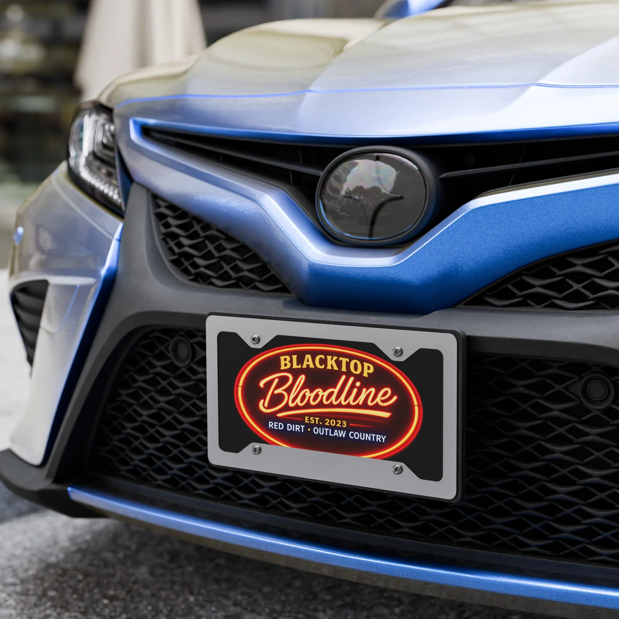 Neon Sign — Vanity License Plate