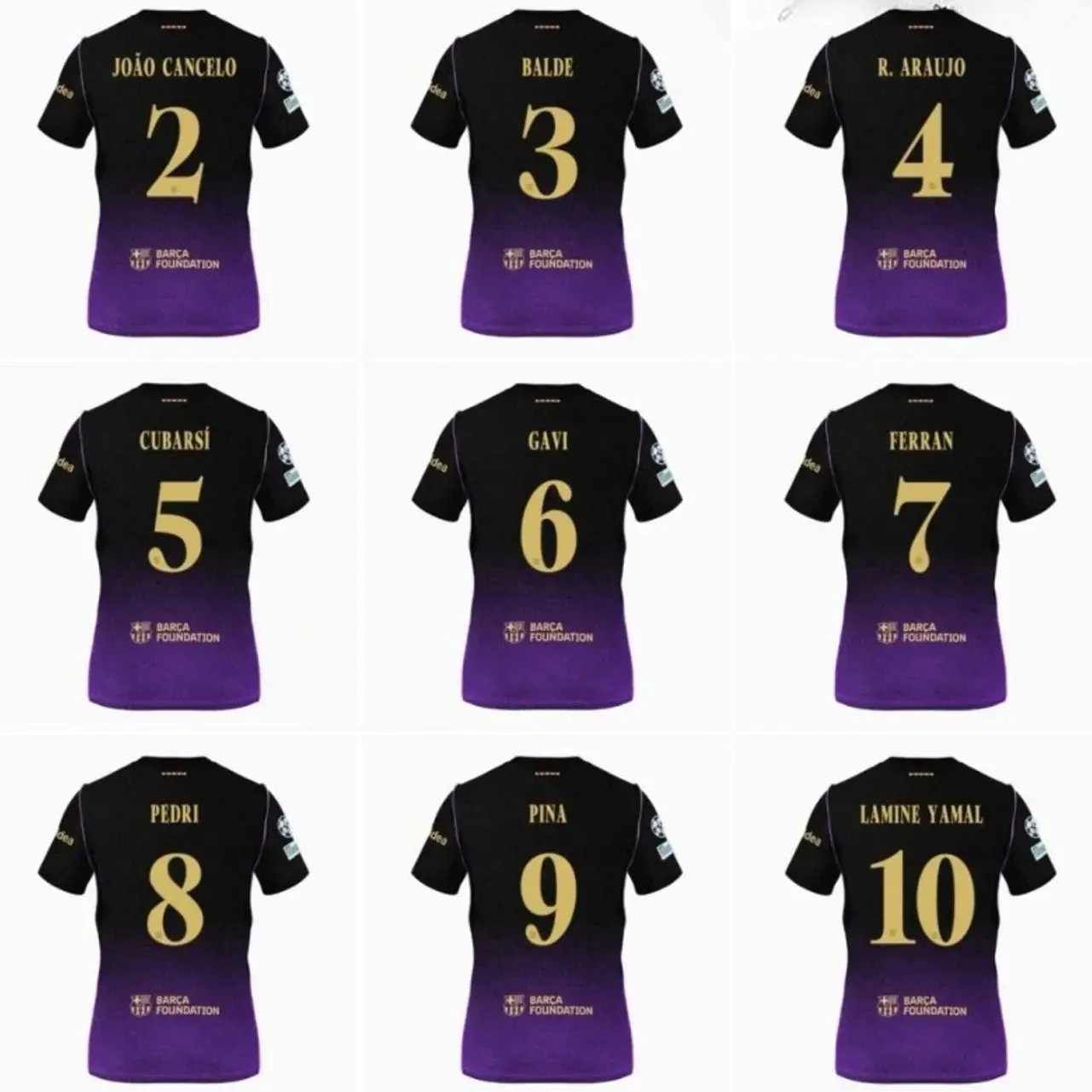 Unisex Black Purple Football Jersey 2026/27 – Premium Breathable Soccer Shirt, Lightweight Quick-Dry Athletic Wear