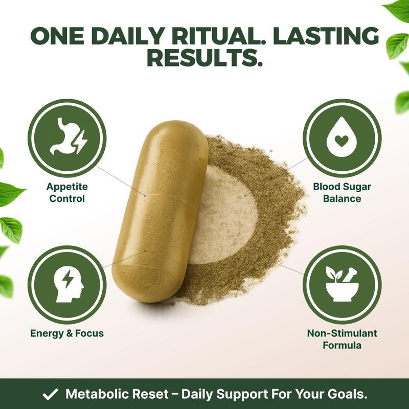 Metabolic Reset Capsules – African Mango – Support Metabolism, Energy & Digestive Balance – Plant-Based, Non-GMO – 60 Capsules by Serene Herbs