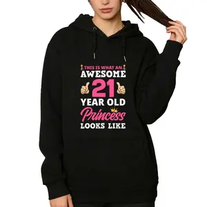 Celebrate 21 with Humor – Women’s Long Sleeve 21st Birthday Hoodie