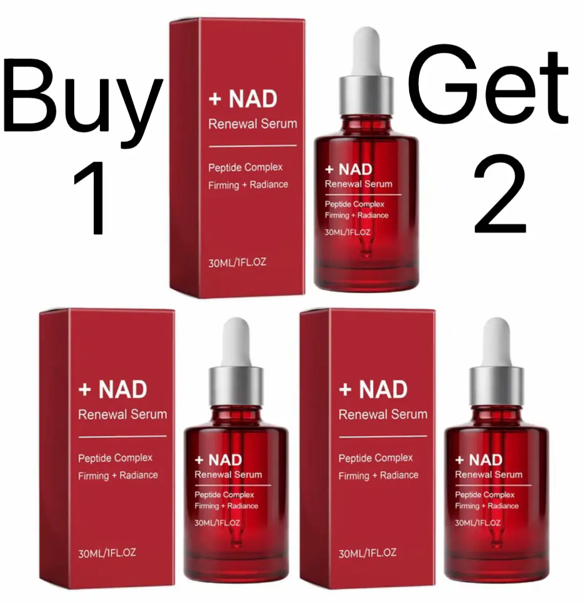 3PCS Brightening & Nourishing Face Serum - Buy 1 Get 2 Free, Daily Firming Hydrating Skincare Essence for Radiant, Plump, Clear, Smooth Skin