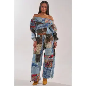 CALL EM CRAZY PATCHWORK JOGGER