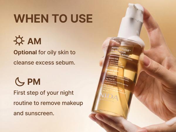NIDA PerfectClear Oil-to-foam Double Cleanser Facial