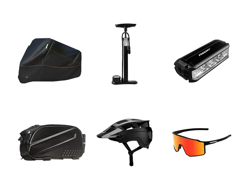FREESKY 6-Piece Cycling Accessory Kit, Sports & Outdoor Leisure Bike Pack Accessories Set