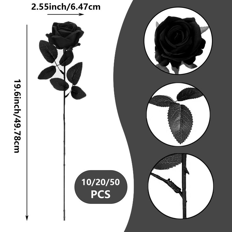 YBLIOUKE 10/20/50 pcs Artificial Rose Howers LongStem Fake Silk Roses for DIY WeddingBouquet Table Centerpiece HomeDecor Realistic Faux Flowers for Decoration, Suitable for Valentine’s Day, Mother’s Day, Halloween, Christmas, Floral Arrangements YBLIOUKE 10/20/50 pcs Artificial Rose Howers LongStem Fake Silk Roses for DIY WeddingBouquet Table Centerpiece HomeDecor Realistic Faux Flowers for Decoration, Suitable for Valentine’s Day, Mother’s Day, Halloween, Christmas, Floral Arrangements