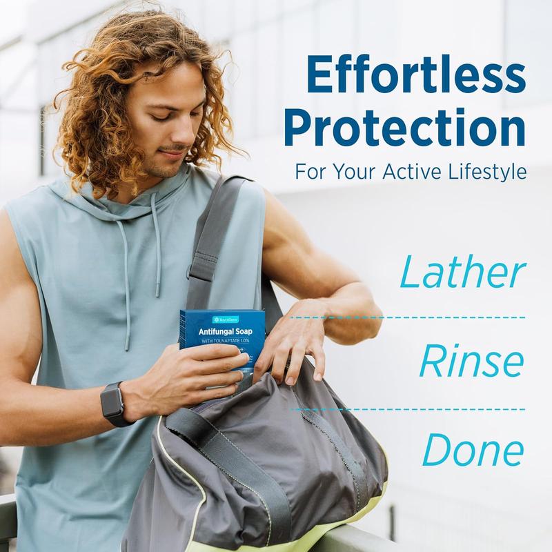 Roycederm Antifungal Tea Tree Oil Soap: Extra Strength Medicated Bar Soap Skin Fungus Treatment for Athletes Foot, Jock Itch & Ringworm - Deep Cleansing