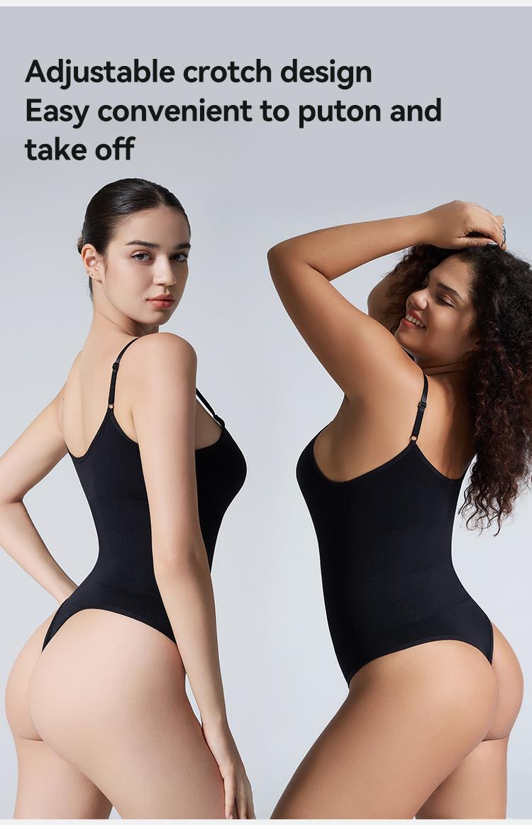 2 Pack Sexy T-Back Shapewear Sculpting Bodysuit